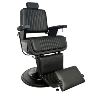 California Crest Monterey Barber Chair - Black