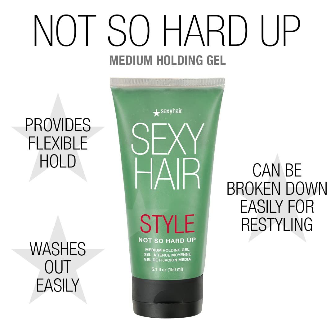 SexyHair Style Not So Hard Up Medium Holding Gel 5.1oz - Image 2